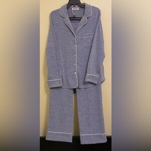 Aamikast Pajamas Set - Women's Size Large - Heathered Blue - Poly/Rayon/Spandex